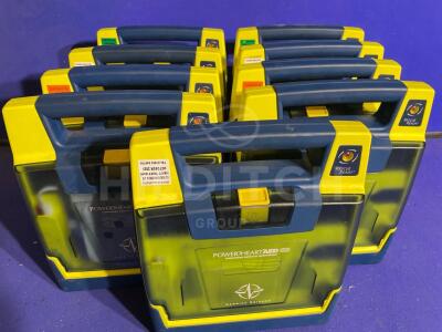 9 x Cardiac Science Powerheart AED G3 Defibrillators