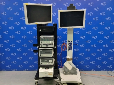 Storz Image 1 Dual Hub Stack System with Storz Viewing Trolley