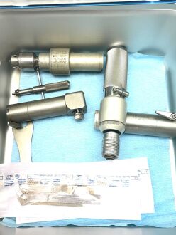 Aesculap Orthopedic Pneumatic Motor Set with Handpiece and Blades - 3