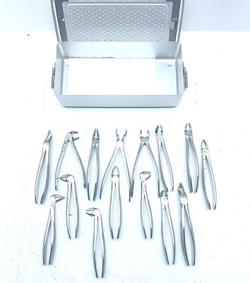 Surgical Instrument Set of 15 Prodont-Holliger Forceps for ENT and Dental