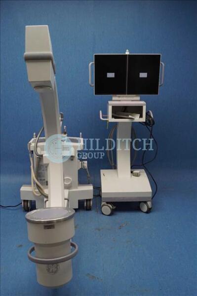 GE OEC Fluorostar 7900 C-Arm Image Intensifier with Dual Monitor Workstation (Plug Removed)