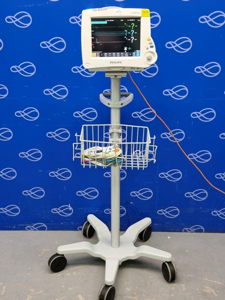 Philips Intellivue Mp30 Patient Monitor On Rollstand