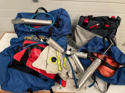 Selection of Various Inflatable Splints & Pumps