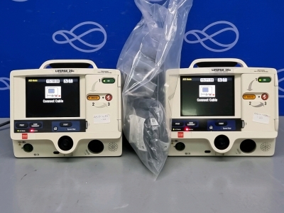 2 x Physio Control Lifepak 20e Defibrillator with Pacer Function