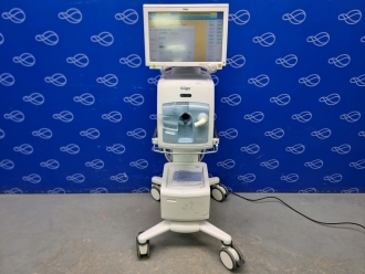 Draeger Evita Infinity V500 Ventilator with Infinity C500 Monitor on Trolley