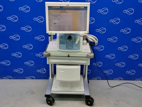 Draeger Evita Infinity V500 Ventilator with Infinity C500 Monitor on Trolley