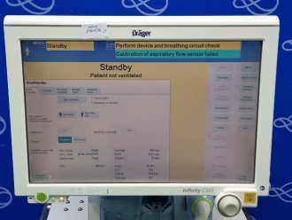Draeger Evita Infinity V500 Ventilator with Infinity C500 Monitor on Trolley - 4
