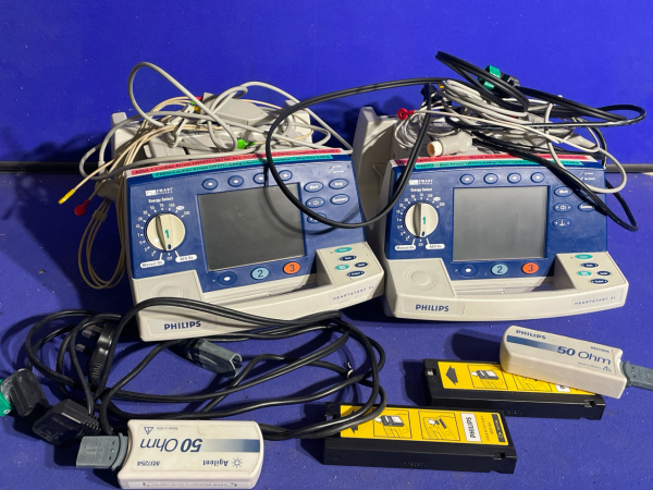 2 x Philips Heartstart XL Defibrillators with Pacing Option