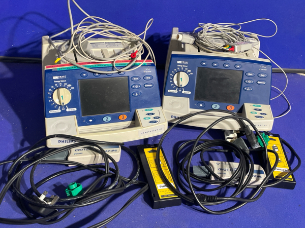 2 x Philips Heartstart XL Defibrillators with Pacing Option