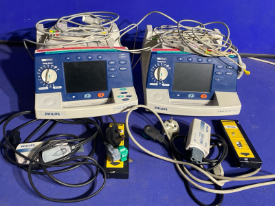 2 x Philips Heartstart XL Defibrillators (1 with Pacing Option)