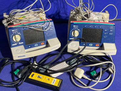 2 x Philips Heartstart XL Defibrillators