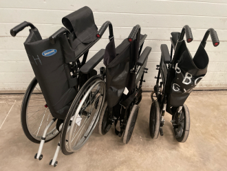 3 x Folding Wheelchairs - 2