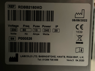 Labcold RDBB2180MD Blood Bank Refrigerator - 3