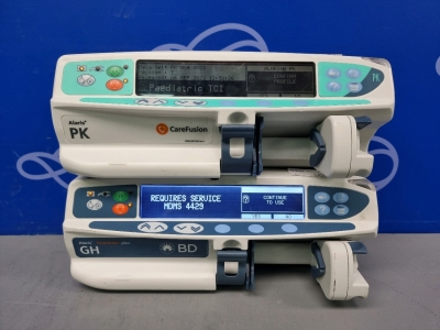 Carefusion Alaris PK Syringe Pump and BD Alaris GH Guardrails Plus Syringe Pump