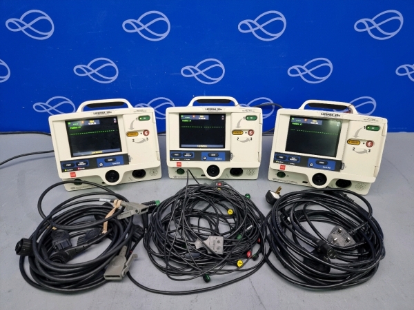 3 x Physio Control Lifepak 20e Defibrillator with Pacing