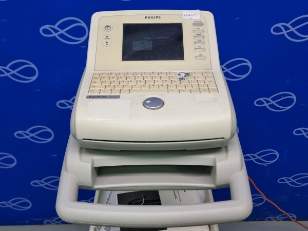 Philips Pagewriter Trim II ECG Recorder on Trolley