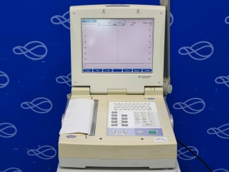 Fukuda Denshi Cardimax FX-7542 ECG Recorder on Trolley