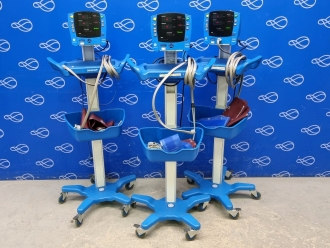 3 x GE Carescape Dinamap V100 Patient Monitor on Rollstand