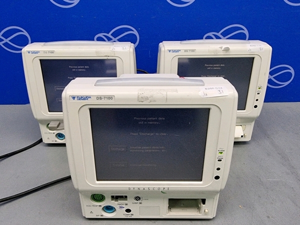 3 x Fukuda Denshi DS-7100 Patient Monitor