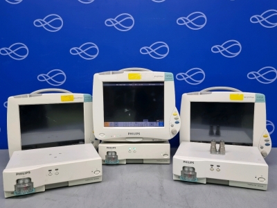 3 x Philips IntelliVue MP50 Anaesthesia Monitor