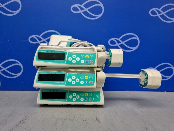 2 x Braun Perfusor Space Syringe Pump and 1 x Infusomat Space Infusion Pump