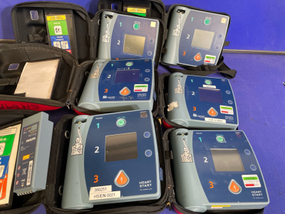 4 x Laerdal / Philips HeartStart FR2+ & 2 x FR2 Defibrillators