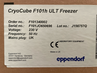 Eppendorf CryoCube F101h ULT Freezer (Stock Photo) - 3