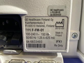 GE F-FM-01 Patient Monitor - 3