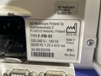 GE F-FM-01 Patient Monitor - 3