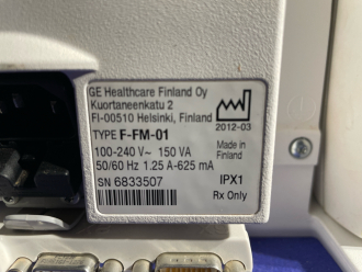 GE F-FM-01 Patient Monitor - 3