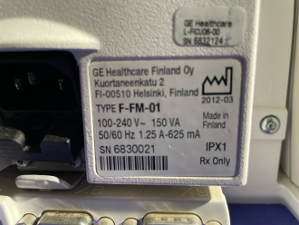 GE F-FM-01 Patient Monitor - 3