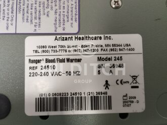 3 x Arizant Healthcare Ranger 245 Blood Warmers - 5