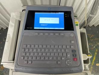 GE MAC1600 ECG Recorder on Rollstand