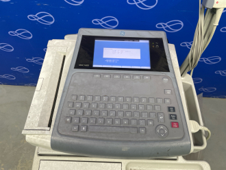 GE MAC1600 ECG Recorder on Rollstand