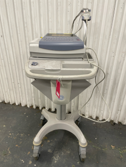 GE MAC1600 ECG Recorder on Rollstand - 2