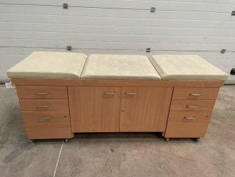 Unbranded Wooden Patient Couch Unit 2-door 6-drawer 1.95m