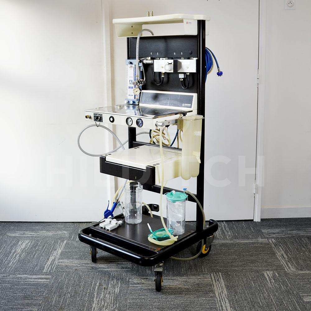 KONTRON ANESTHESIA TROLLEY WITH RAMP, MIXER AND STORAGE