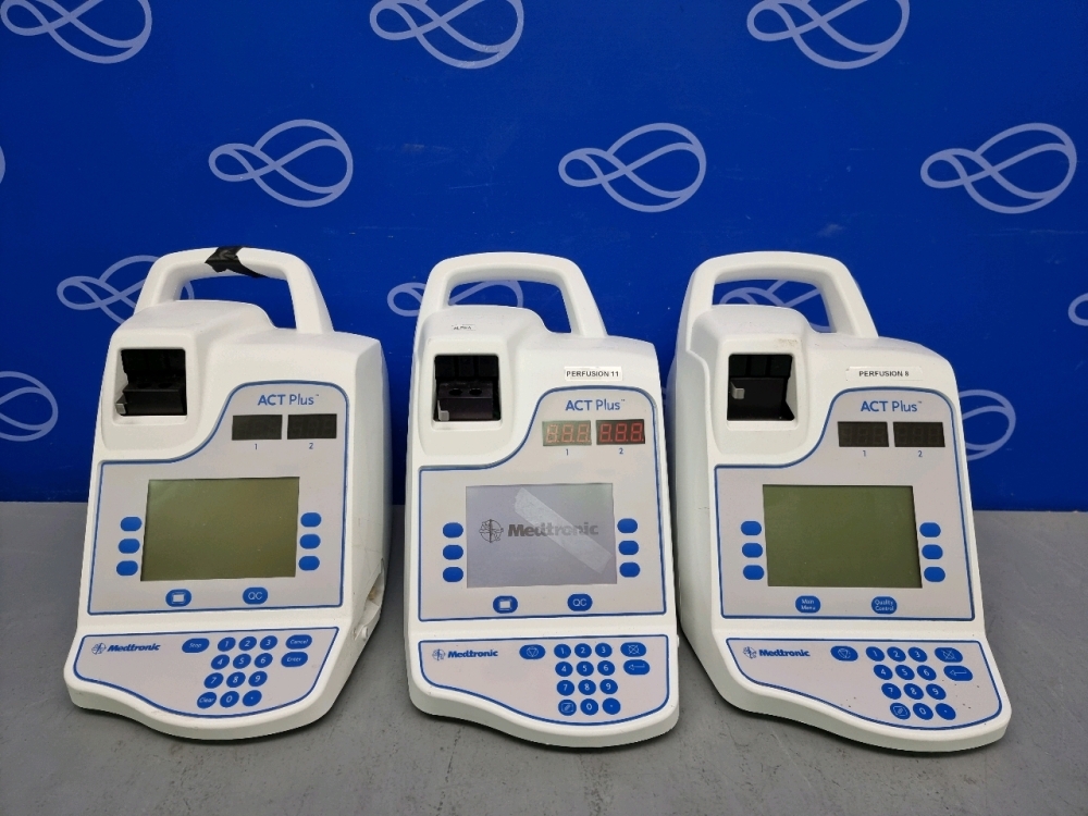 3 x Medtronic ACT Plus Automated Coagulation Timer