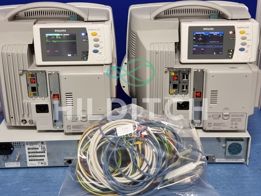 2 x Philips Intellivue MP50 Anaesthesia Monitor Each with Philips ...