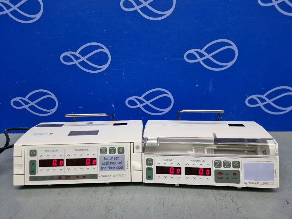 Arcomed Syramed uSP6000 Syringe Pump & Arcomed Volumed uVP7000 Infusion ...