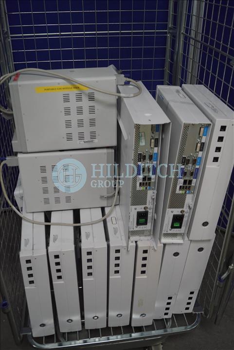 11 x GE D19KT Monitors, 10 x Carescape CPUs, and 2 x TRAM Module Racks ...