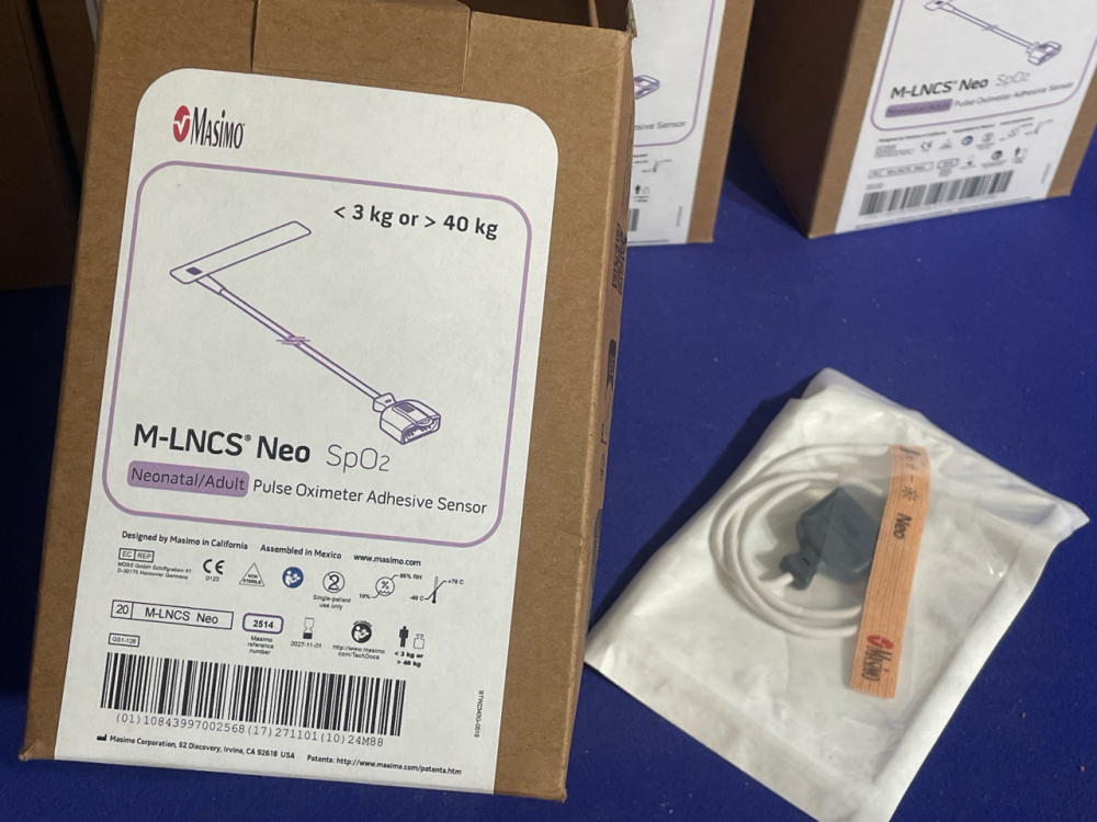 260 (13 boxes of 20) x Masimo M-LNCS Neo SpO2 Pulse Oximeter Adhesive ...