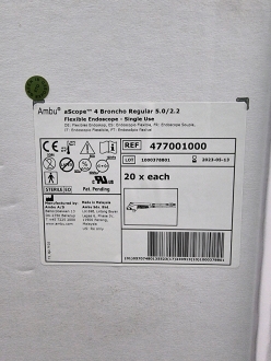 20 x Ambu aScope 4 Broncho Regular 5.0/2.2 Single Use Flexible Endoscope - Boxed as New - 4 x Boxes of 5 x Scopes each - 3