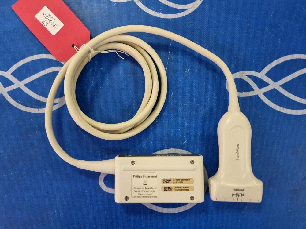 Philips eL18-4 Linear Array PureWave Transducer with MicroFlow Imaging