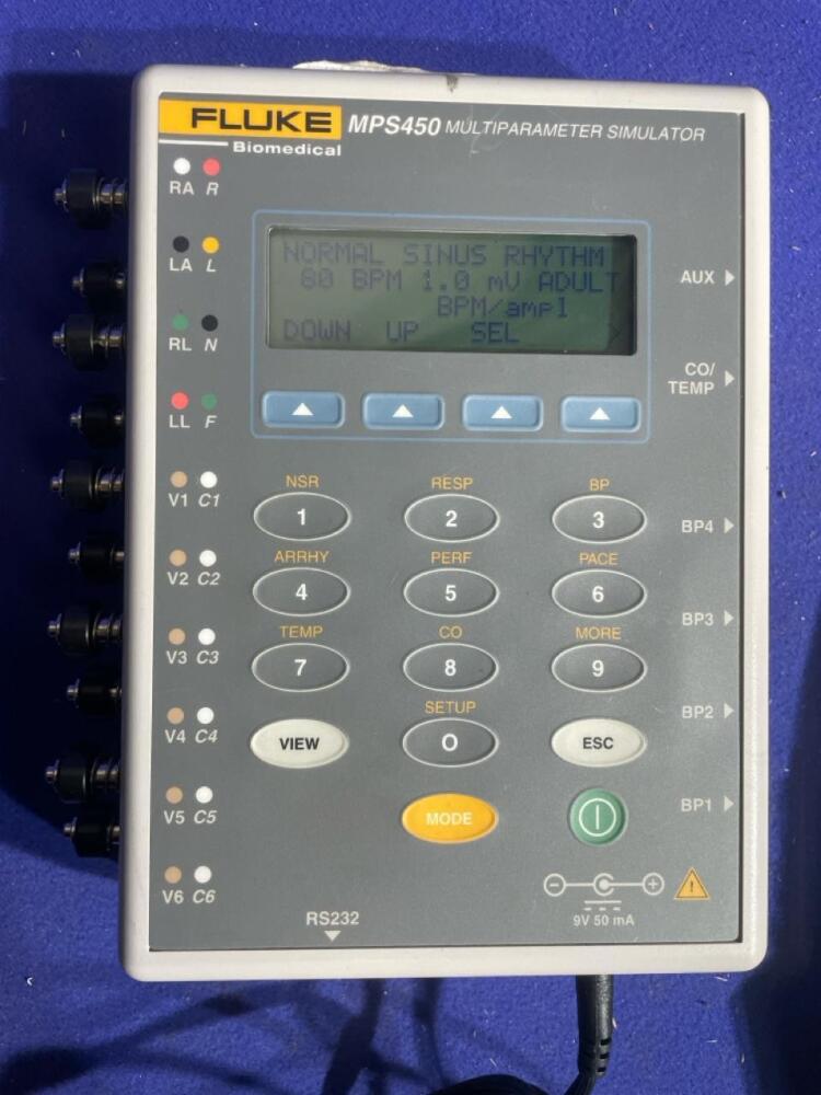 Fluke Biomedical MPS450 Multiparameter Simulator