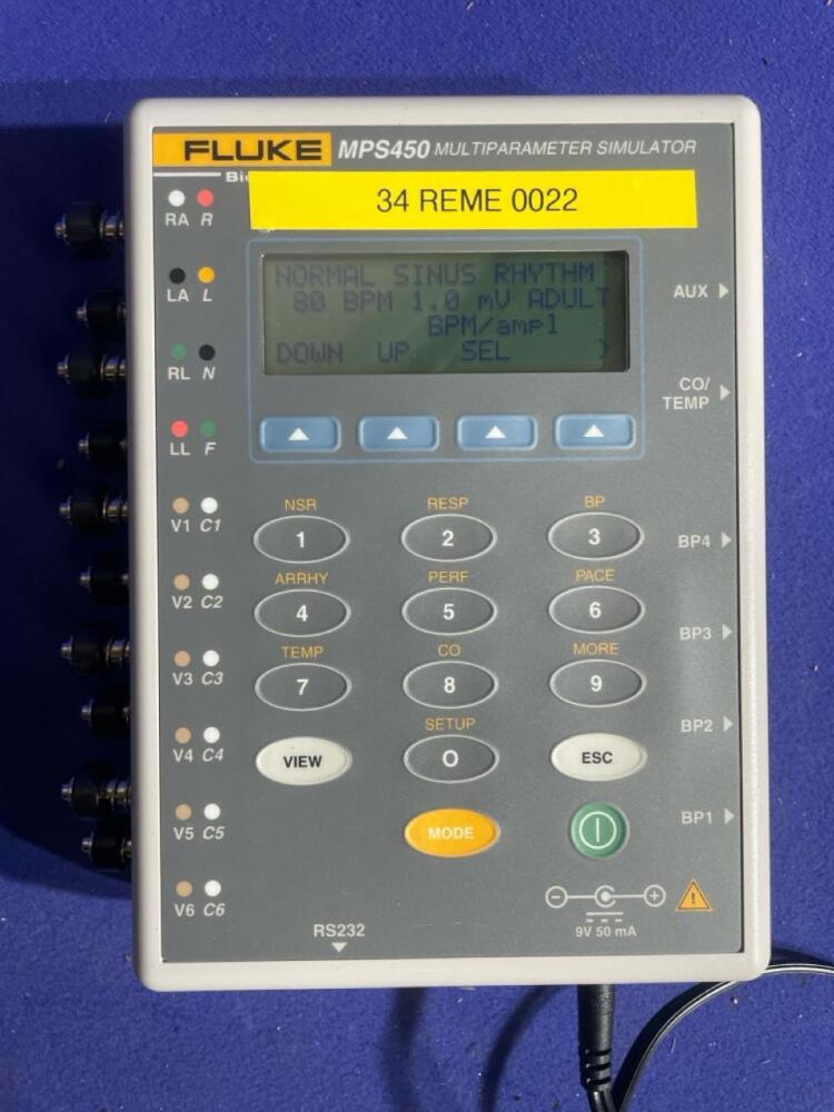 Fluke Biomedical MPS450 Multiparameter Simulator