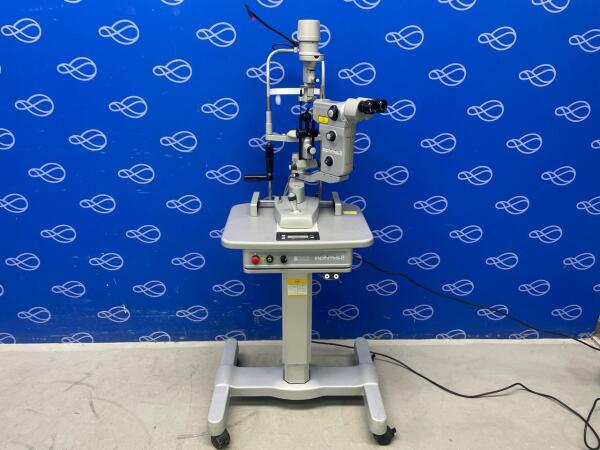 Quuntel Quantel Medical Optimis 2 Yag Laser Slit Lamp on Table