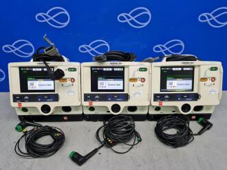 3 x Physio Control Lifepak 20e Defibrillator with Code Management Module