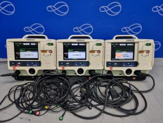 3 x Physio Control Lifepak 20e Defibrillator with Pacing and Code Management Module