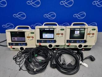 3 x Physio Control Lifepak 20e Defibrillator - one with Pacing, two with Code Management Module